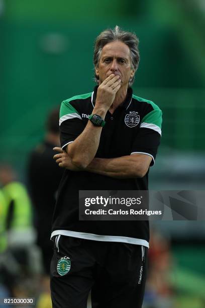 Sporting CP head coach Jorge Jesus from Portugal during the Friendly match between Sporting CP and AS Monaco at Estadio Jose Alvalade on July 22,...