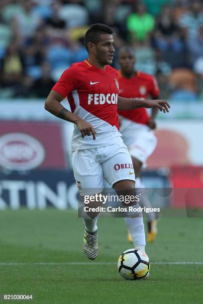 Monaco midfielder Rony Lopes from Portugal during the Friendly match between Sporting CP and AS Monaco at Estadio Jose Alvalade on July 22, 2017 in...