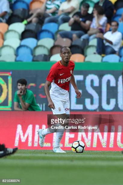 Monaco midfielder Fabinho from Brasil during the Friendly match between Sporting CP and AS Monaco at Estadio Jose Alvalade on July 22, 2017 in...