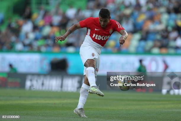 Monaco midfielder Rony Lopes from Portugal during the Friendly match between Sporting CP and AS Monaco at Estadio Jose Alvalade on July 22, 2017 in...