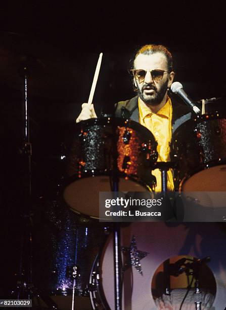 English musician Ringo Starr and His All Starr Band Concert at Jones Beach Theater, Wantagh, New York, June 22, 1989.