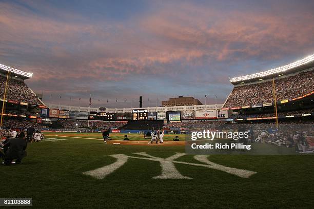 General view of Yankee Stadium during the State Farm Home Run Derby in the Bronx, New York on July 14, 2008.
