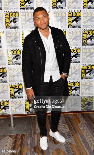 Actor Franz Drameh at DC's "Legends Of Tomorrow" Press Line duirng Comic-Con International 2017 at Hilton Bayfront on July 22, 2017 in San Diego,...