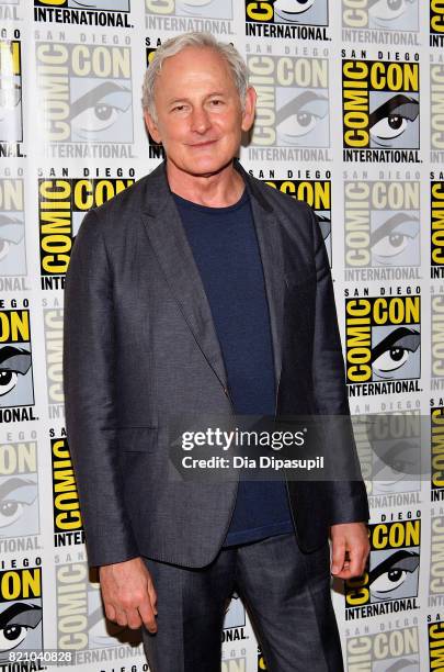 Actor Victor Garber at DC's "Legends Of Tomorrow" Press Line duirng Comic-Con International 2017 at Hilton Bayfront on July 22, 2017 in San Diego,...