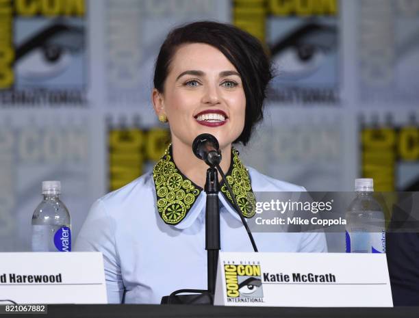 Katie McGrath attends the "Supergirl" special video presentation during Comic-Con International 2017 at San Diego Convention Center on July 22, 2017...
