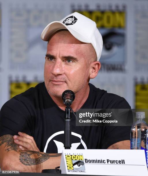 Dominic Purcell attends DC's "Legends Of Tomorrow" special video presentation and Q+A during Comic-Con International 2017 at San Diego Convention...