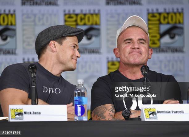 Nick Zano, Dominic Purcell attend DC's "Legends Of Tomorrow" special video presentation and Q+A during Comic-Con International 2017 at San Diego...