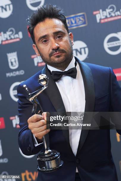 Juan Antonio Bayona attends the 'Platino Awards 2017' winners photocall at the La Caja Magica on July 22, 2017 in Madrid, Spain.