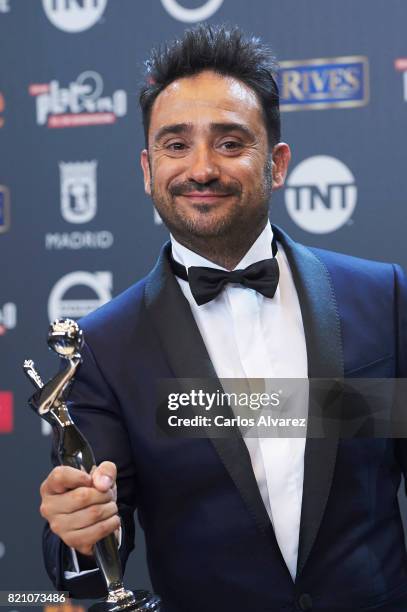 Juan Antonio Bayona attends the 'Platino Awards 2017' winners photocall at the La Caja Magica on July 22, 2017 in Madrid, Spain.