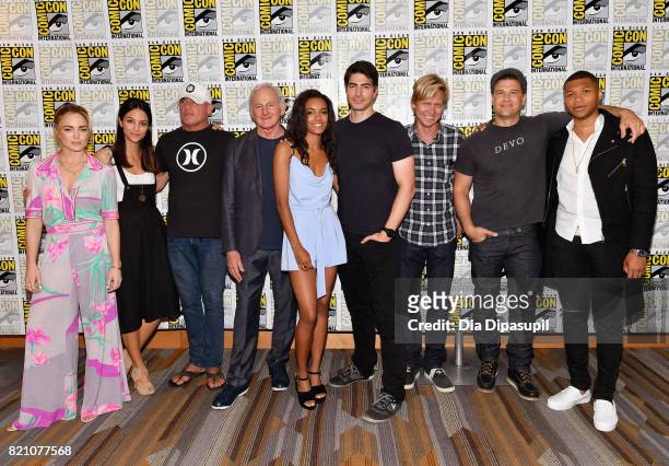 Actors Caity Lotz, Tala Ashe, Dominic Purcell, Victor Garber, Ciara Renée, Brandon Routh, producer/writer Phil Klemmer, actors Nick Zano and Franz...