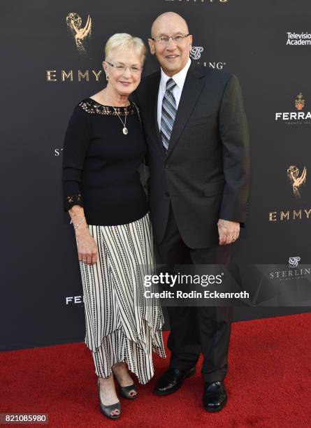 Bob Miller and Judy Miller attend 69th Los Angeles Area Emmy Awards at Television Academy on July 22, 2017 in Los Angeles, California.