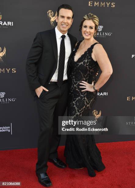 Peter Daut and Kelly Rogers attend 69th Los Angeles Area Emmy Awards at Television Academy on July 22, 2017 in Los Angeles, California.