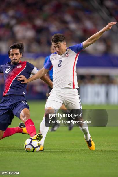 United States defender Jorge Villafana during the CONCACAF Gold Cup Semifnal game between USA and Costa Rica on July 22nd, 2017 at AT&T Stadium in...