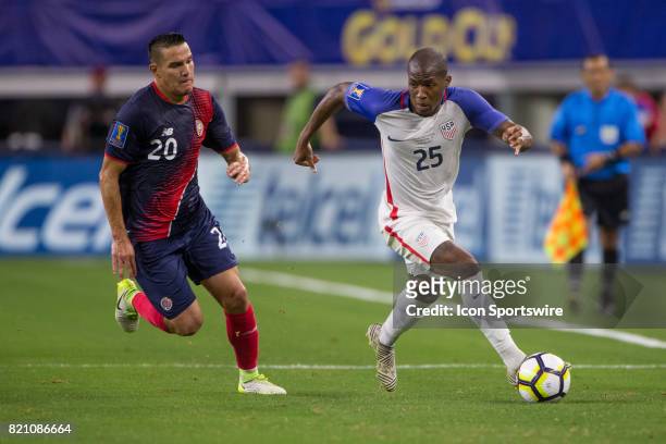 United States midfielder Darlington Nagbe during the CONCACAF Gold Cup Semifnal game between USA and Costa Rica on July 22nd, 2017 at AT&T Stadium in...