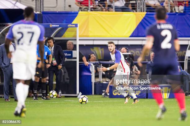 United States midfielder Paul Arriola during the CONCACAF Gold Cup Semifnal game between USA and Costa Rica on July 22nd, 2017 at AT&T Stadium in...