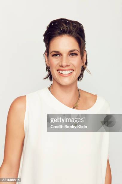 Actor Missy Peregrym from Syfy's 'Van Helsing' poses for a portrait during Comic-Con 2017 at Hard Rock Hotel San Diego on July 20, 2017 in San Diego,...