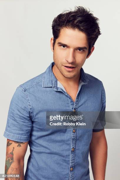 Actor Tyler Posey from MTV's 'Teen Wolf' poses for a portrait during Comic-Con 2017 at Hard Rock Hotel San Diego on July 20, 2017 in San Diego,...