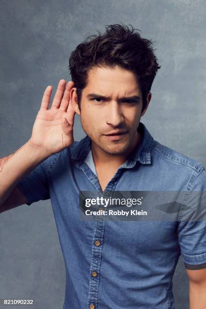 Actor Tyler Posey from MTV's 'Teen Wolf' poses for a portrait during Comic-Con 2017 at Hard Rock Hotel San Diego on July 20, 2017 in San Diego,...