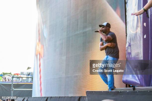 Darius Rucker perform during day 2 of Faster Horses Festival at Michigan International Speedway on July 22, 2017 in Brooklyn, Michigan.
