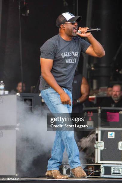 Darius Rucker perform during day 2 of Faster Horses Festival at Michigan International Speedway on July 22, 2017 in Brooklyn, Michigan.