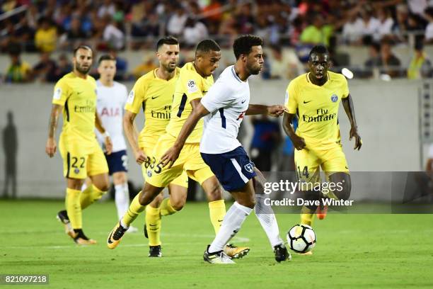 Mousa Dembele of Spurs during the International Champions Cup match between Paris Saint Germain and Tottenham Hotspur on July 22, 2017 in Orlando,...