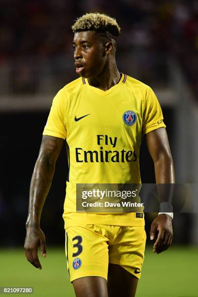 Kimpembe Presnel of PSG during the International Champions Cup match between Paris Saint Germain and Tottenham Hotspur on July 22, 2017 in Orlando,...