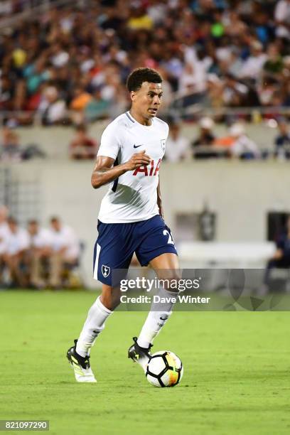 Dele Alli of Spurs during the International Champions Cup match between Paris Saint Germain and Tottenham Hotspur on July 22, 2017 in Orlando, United...