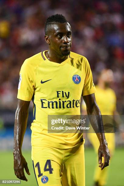 Blaise Matuidi of PSG during the International Champions Cup match between Paris Saint Germain and Tottenham Hotspur on July 22, 2017 in Orlando,...