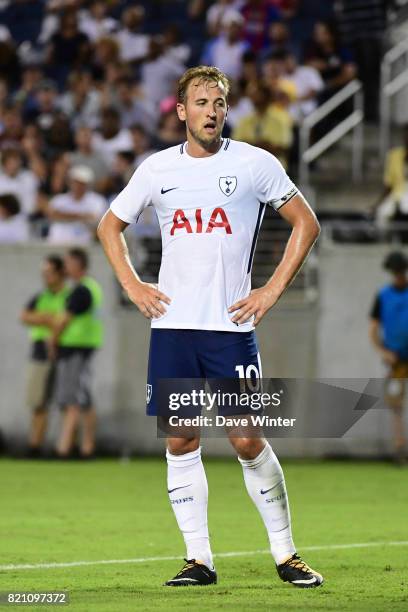 Harry Kane of Spurs during the International Champions Cup match between Paris Saint Germain and Tottenham Hotspur on July 22, 2017 in Orlando,...