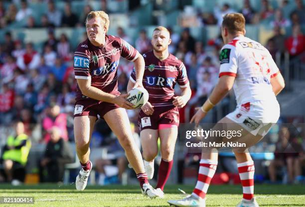 Jake Trbojevic of the Eagles during the round 20 NRL match between the St George Illawarra Dragons and the Manly Sea Eagles at WIN Stadium on July...