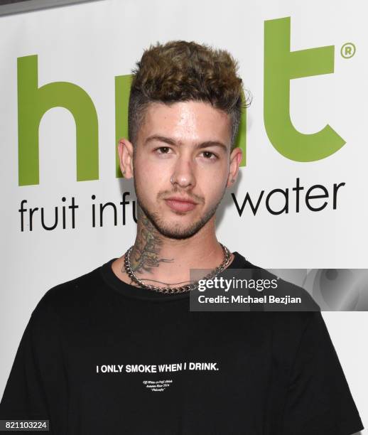 Travis Mills attends Comic Con TVLine Media Lounge Sponsored By Hint July 22, 2017 in San Diego, California. J