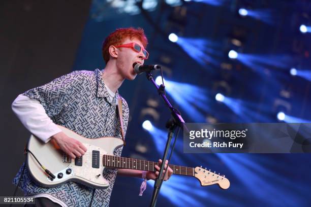 King Krule performs onstage during day 2 of FYF Fest 2017 at Exposition Park on July 22, 2017 in Los Angeles, California.