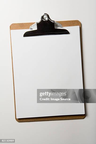 paper on clipboard - clipboard stock pictures, royalty-free photos & images