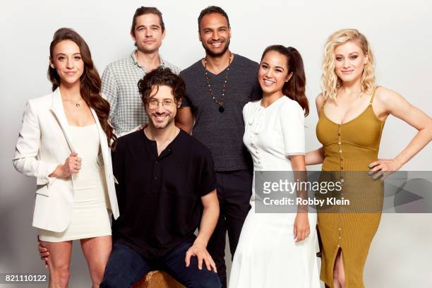 Actors Stella Maeve, Jason Ralph, Hale Appleman, Arjun Gupta, Summer Bishil, and Olivia Dudley from Syfy's 'The Magicians' pose for a portrait during...