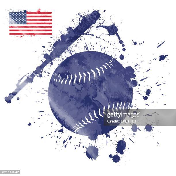 baseball - baseball bat texture stock illustrations