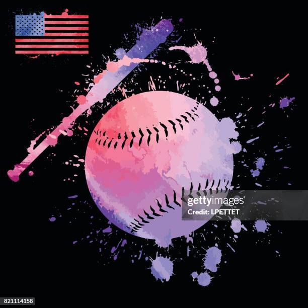 baseball - baseball bat texture stock illustrations