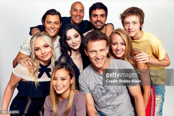 Actors Blair Redford, Coby Bell, Sean Teale and Percy Hynes-White. Actors Natalie Alyn Lind, Jamie Chung, Emma Dumont, Stephen Moyer and Amy Acker of...
