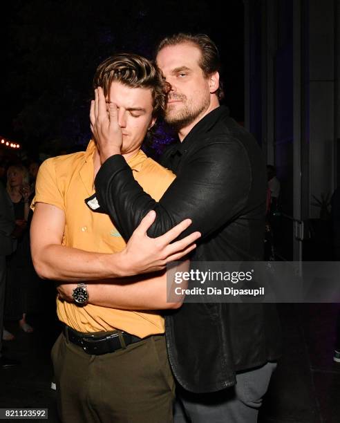 Joe Keery and David Harbou at Entertainment Weekly's annual Comic-Con party in celebration of Comic-Con 2017 at Float at Hard Rock Hotel San Diego on...