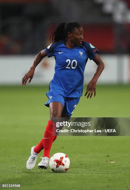 Kadidiatou Diani of France in action during the UEFA Women's Euro 2017 Group C match between France and Austria at Stadion Galgenwaard on July 22,...