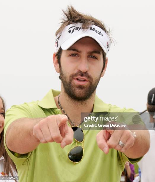 Musician Josh Kelley attends The Ryan Sheckler X Games Celebrity Skins Classic at Trump National Golf Club on July 29, 2008 in Rancho Palos Verdes,...