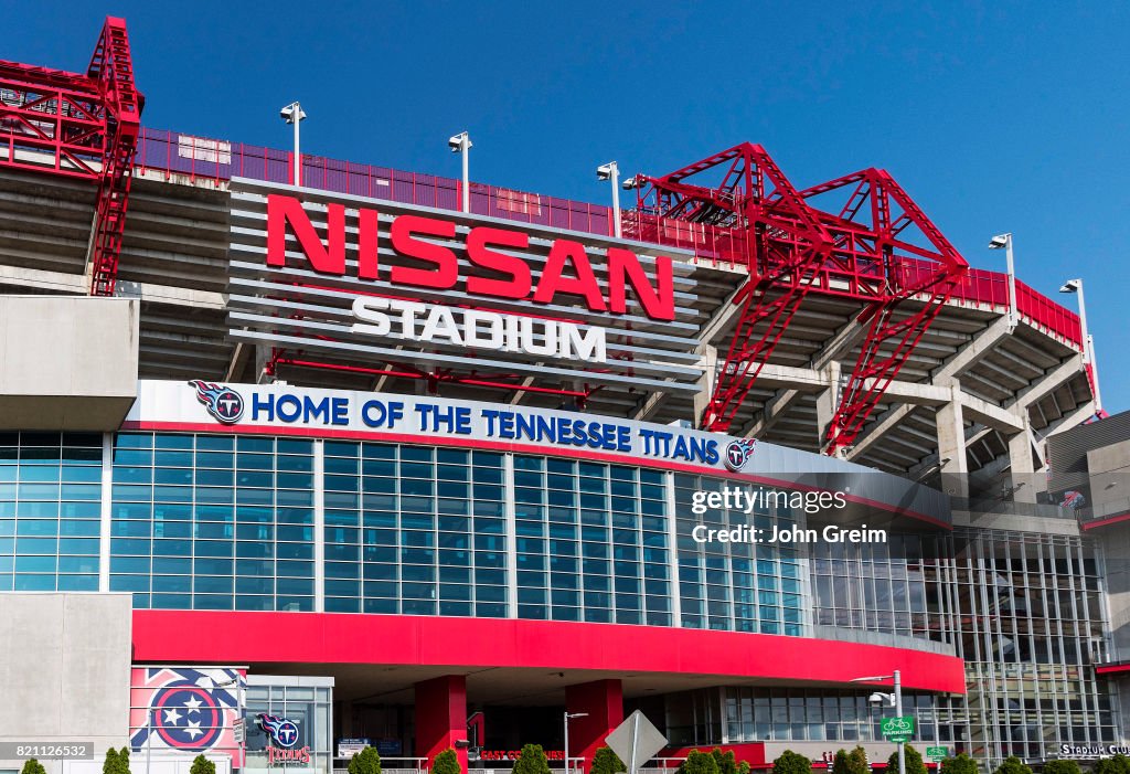 Nissan Stadium, home of the Tennessee Titans...