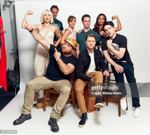 Actors Erin Richards, Alexander Siddig, Drew Powell, Camren Bicondova, Cory Michael Smith, Ben McKenzie, Jessica Lucas, and Robin Taylor from FOX's...