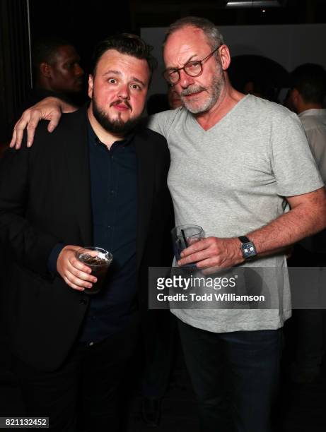 John Bradley-West and Liam Cunningham at Entertainment Weekly's annual Comic-Con party in celebration of Comic-Con 2017 at Float at Hard Rock Hotel...
