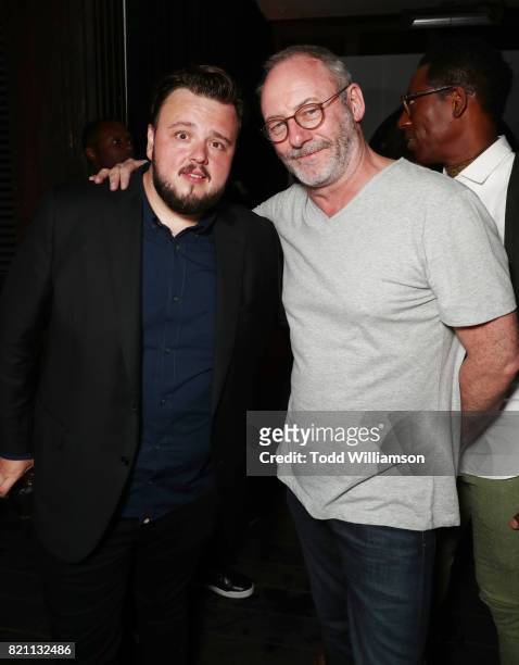 John Bradley-West and Liam Cunningham at Entertainment Weekly's annual Comic-Con party in celebration of Comic-Con 2017 at Float at Hard Rock Hotel...