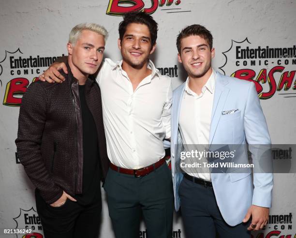 Colton Haynes, Cody Christian and Tyler Posey at Entertainment Weekly's annual Comic-Con party in celebration of Comic-Con 2017 at Float at Hard Rock...