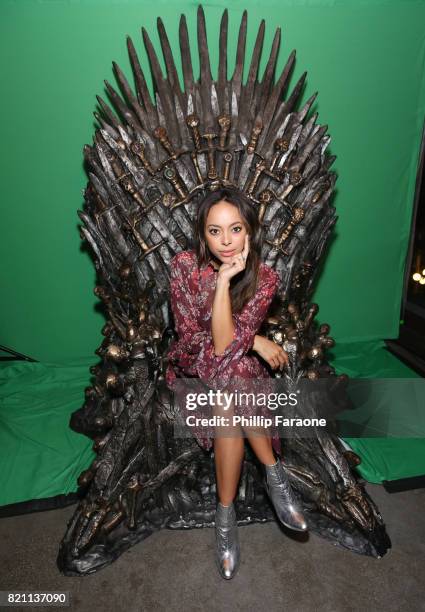 Amber Stevens West at Entertainment Weekly's annual Comic-Con party in celebration of Comic-Con 2017 at Float at Hard Rock Hotel San Diego on July...