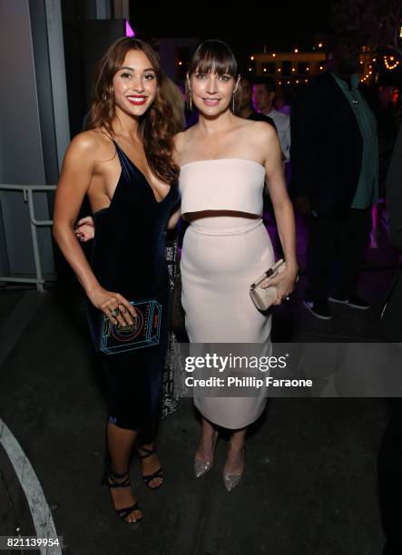 Lindsey Morgan and Julie Ann Emery at Entertainment Weekly's annual Comic-Con party in celebration of Comic-Con 2017 at Float at Hard Rock Hotel San...