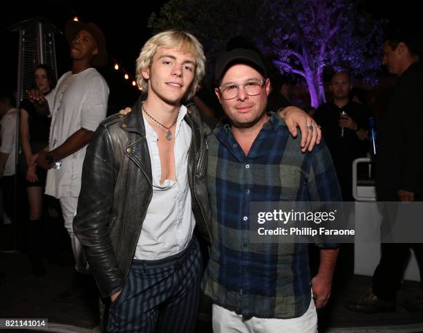 Ross Lynch and Marc Meyers at Entertainment Weekly's annual Comic-Con party in celebration of Comic-Con 2017 at Float at Hard Rock Hotel San Diego on...