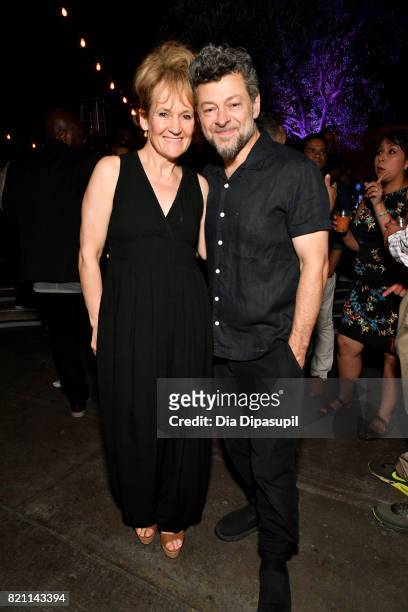 Andy Serkis and Lorraine Ashbourne at Entertainment Weekly's annual Comic-Con party in celebration of Comic-Con 2017 at Float at Hard Rock Hotel San...