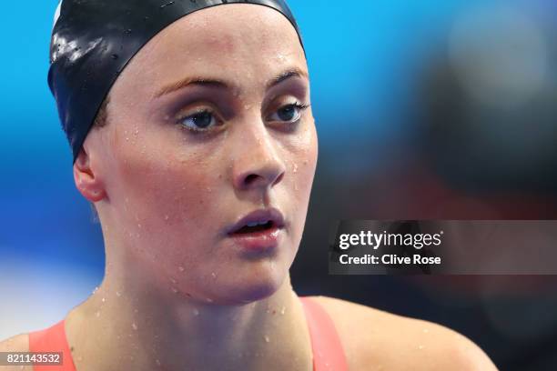 Siobhan O'Connor of Great Britain during the Women's 200m Individual Medley heats on day ten of the Budapest 2017 FINA World Championships on July...